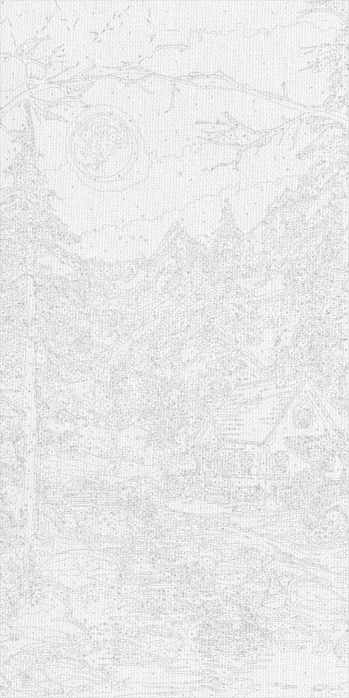 Malování podle čísel na rámu 40×80 cm - Zimní pohoda - Krajinka - LW 5178