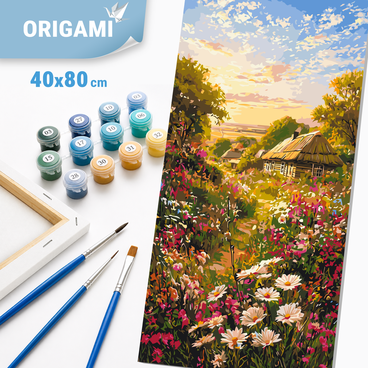 Malování podle čísel na rámu 40*80 cm - Cesta domů - Krajina - LW 5205