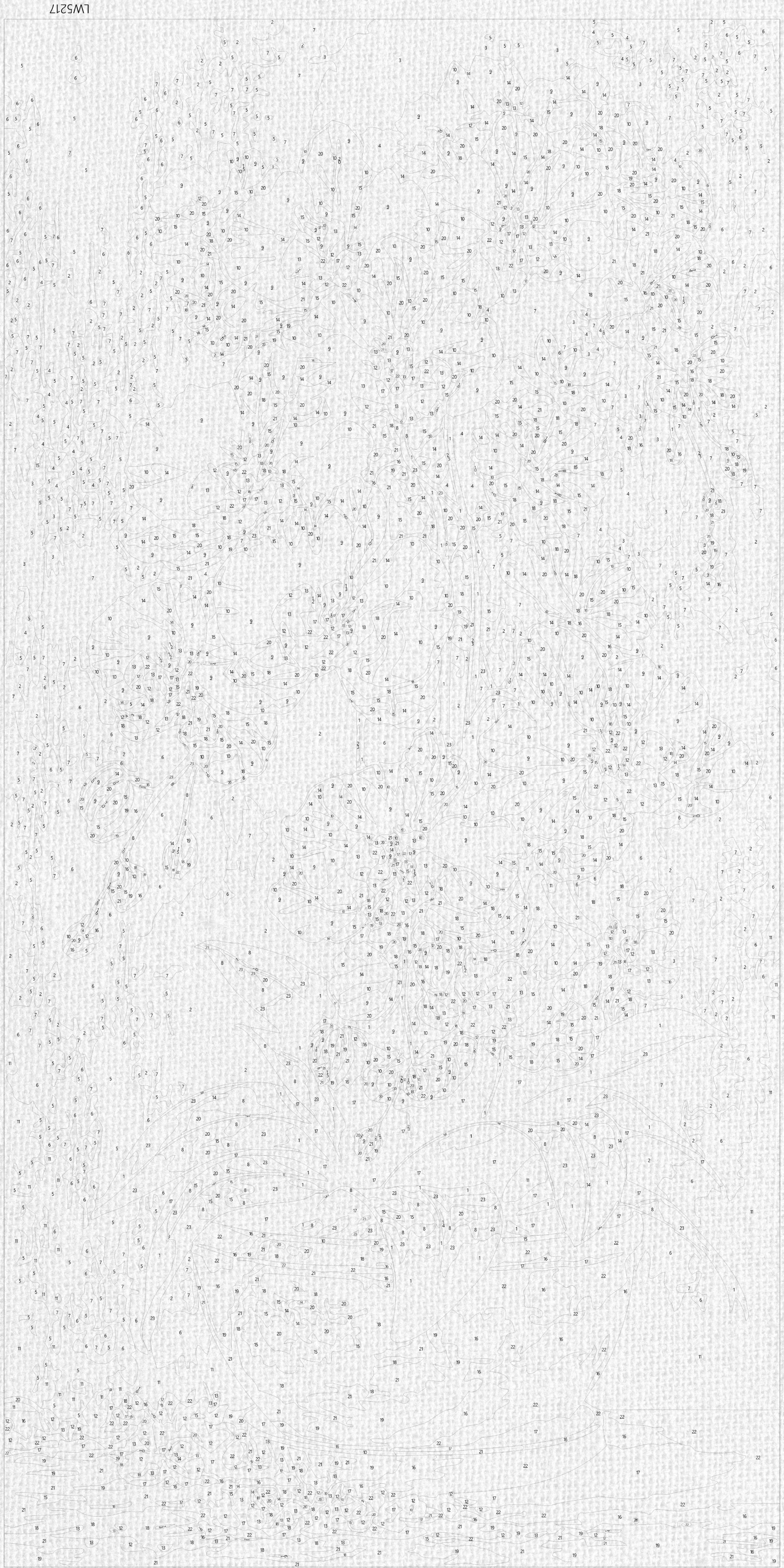 Malování podle čísel na rámu 40*80 cm - Královské orchideje - Květiny s metalickými barvami - LW 5217