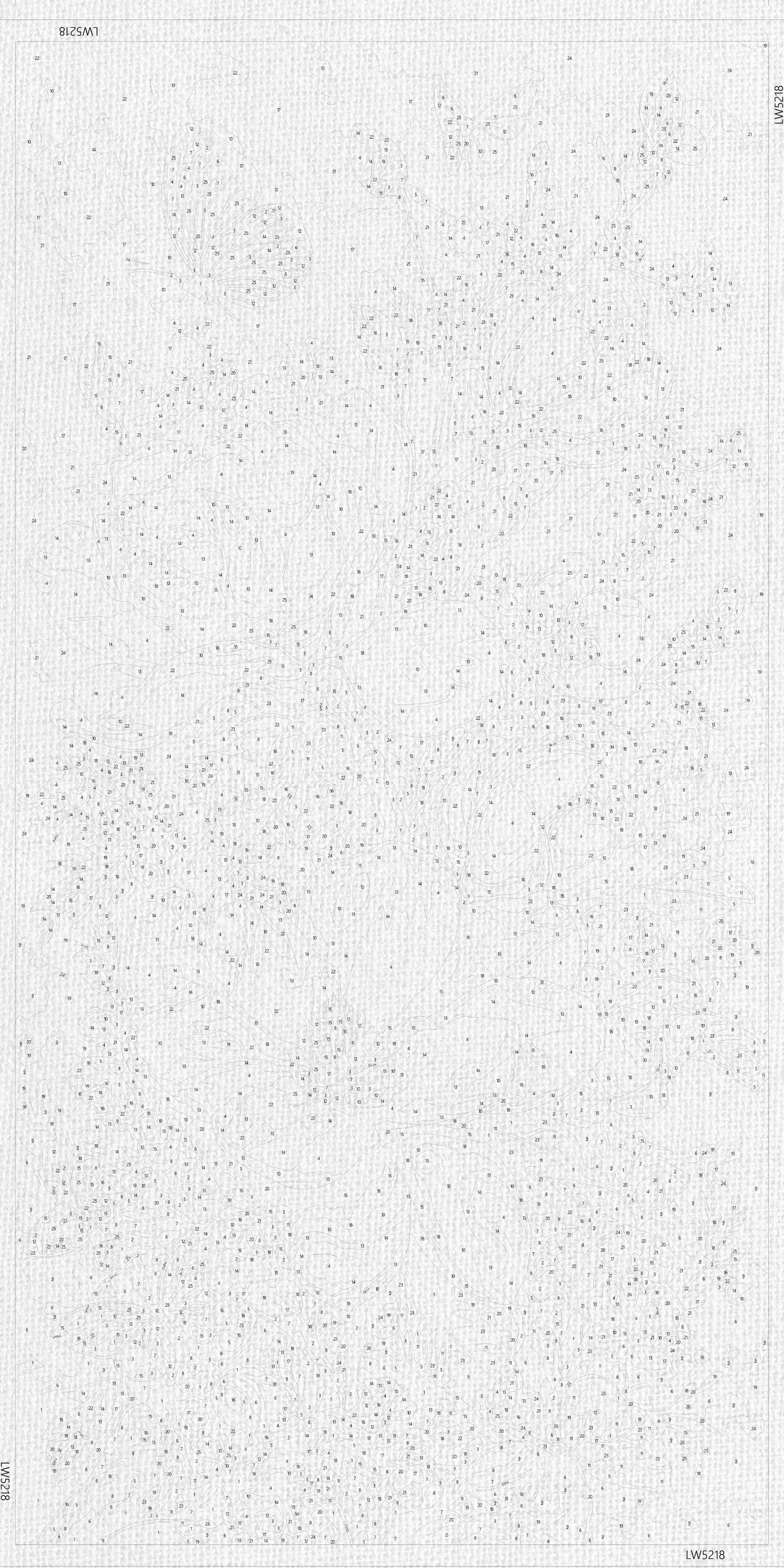 Malování podle čísel na rámu 40*80 cm - Magnólie a motýli - Květiny s metalickými barvami - LW 5218