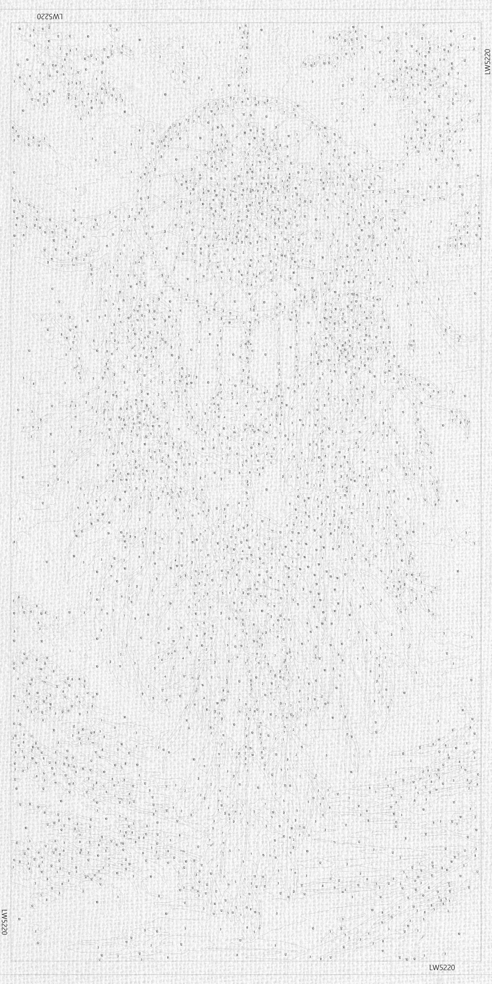 Malování podle čísel na rámu 40×80 cm - Lapač snů - Krajinka s metalickými barvami - LW 5220