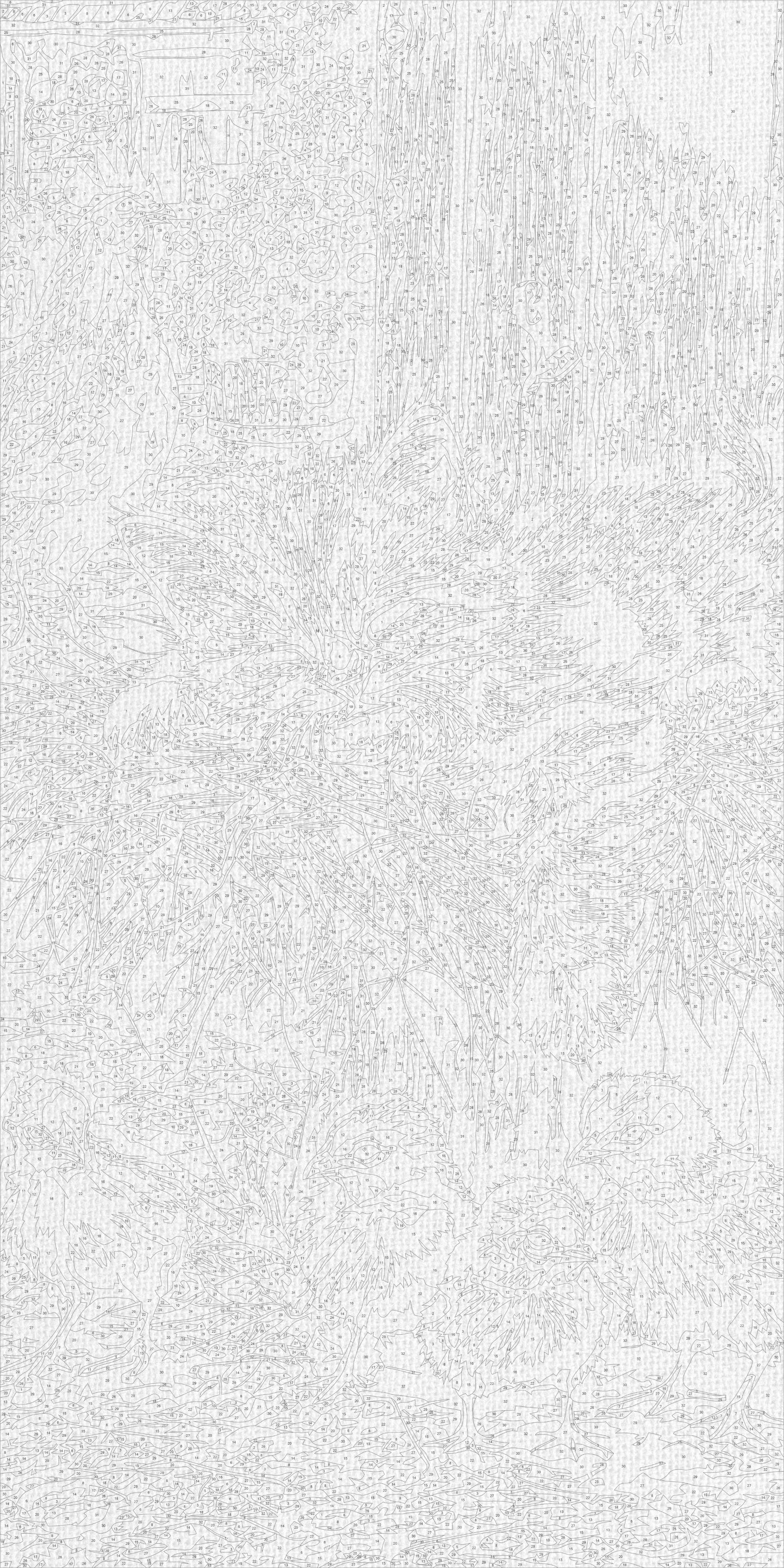Malování podle čísel na rámu 40×80 cm - Sladký sen: koťátko, kohout a kuřátka - Zvířata - LW 5230