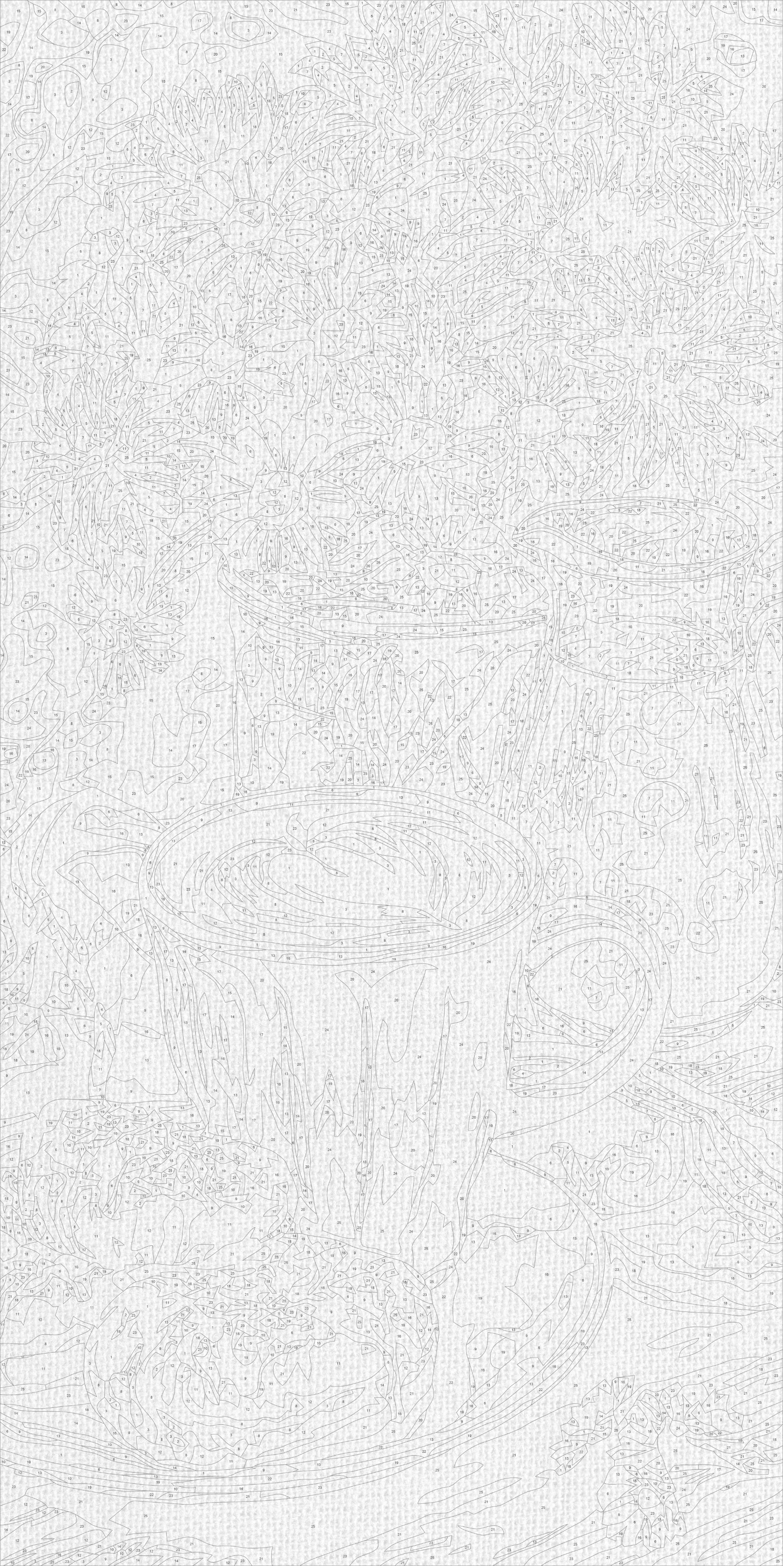 Malování podle čísel na rámu 40×80 cm - Ranní káva s donutem a květinami - Zátiší/Květiny - LW 5243