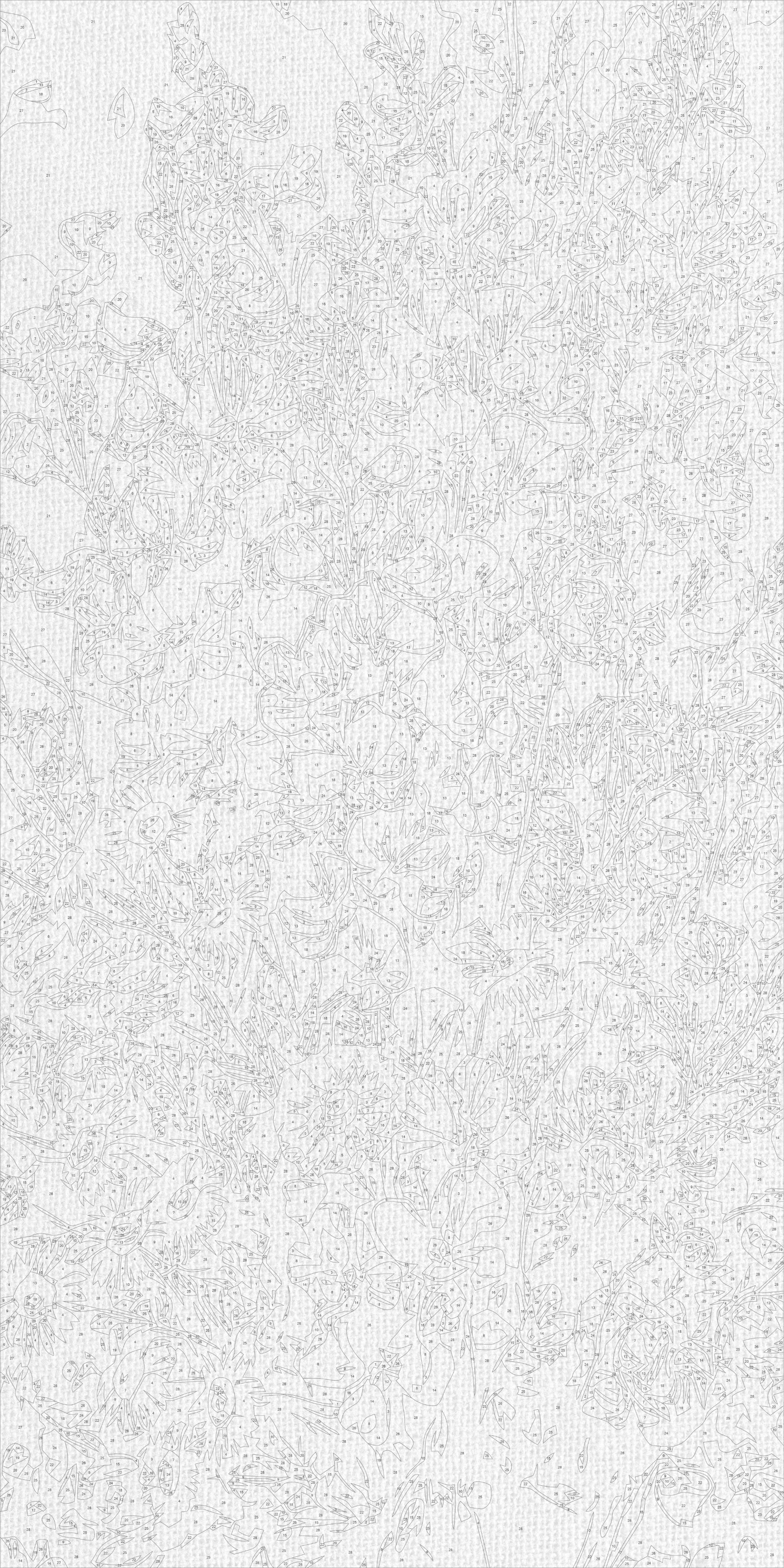 Malování podle čísel na rámu 40×80 cm - Sluneční symfonie - Květiny - LW 5245