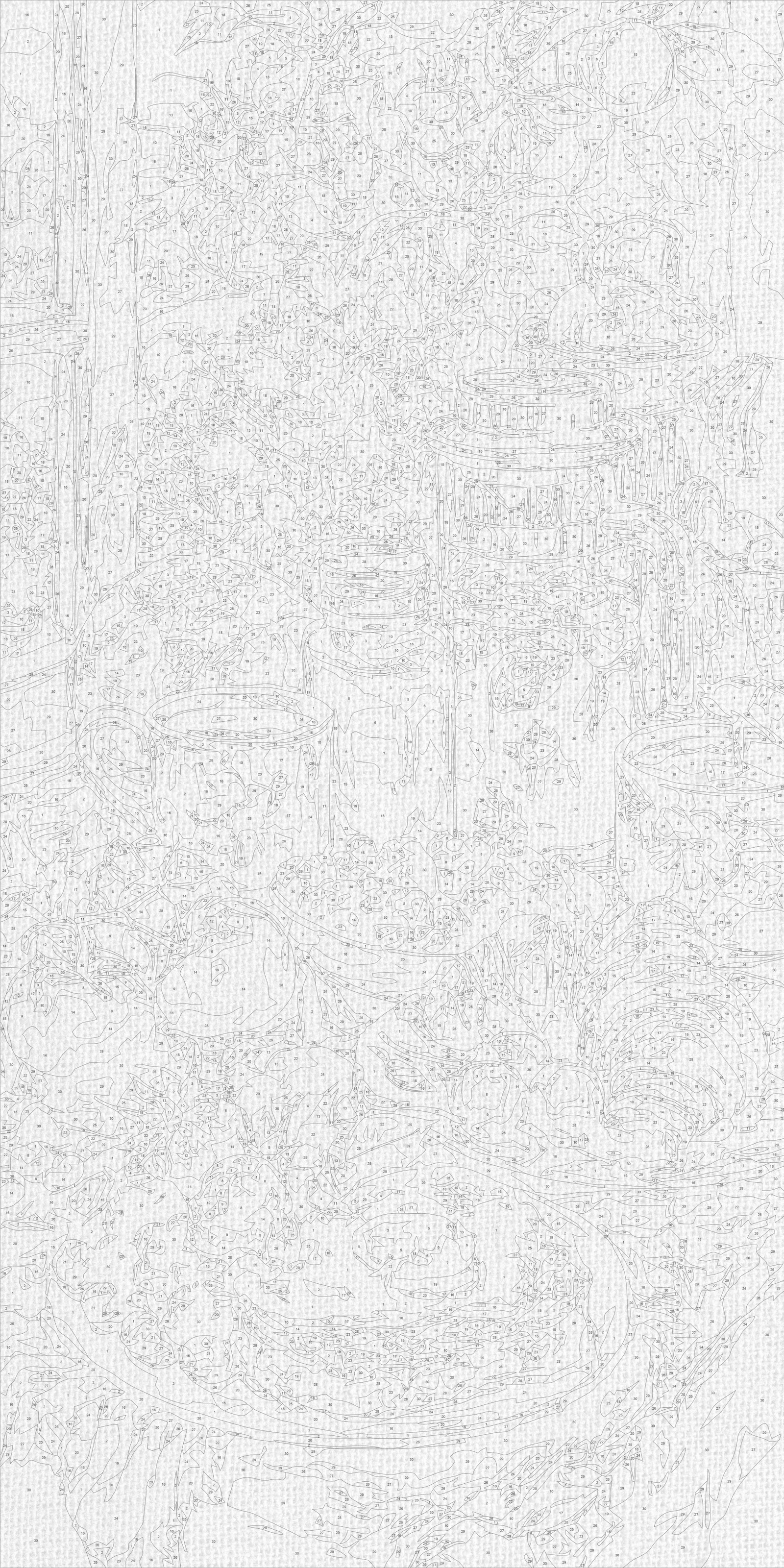Malování podle čísel na rámu 40×80 cm - Snídaně na zahradě - Zátiší - LW 5255