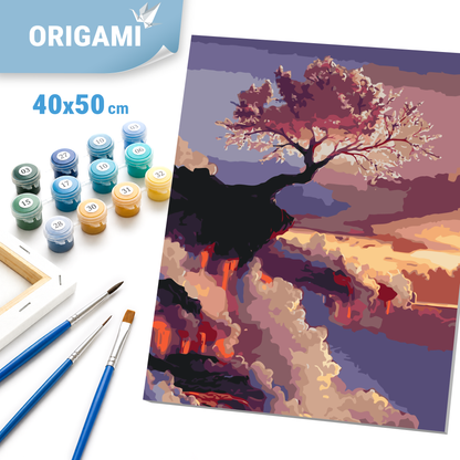 Malování podle čísel na rámu 40*50 cm - Sakura - Krajina - LW 727